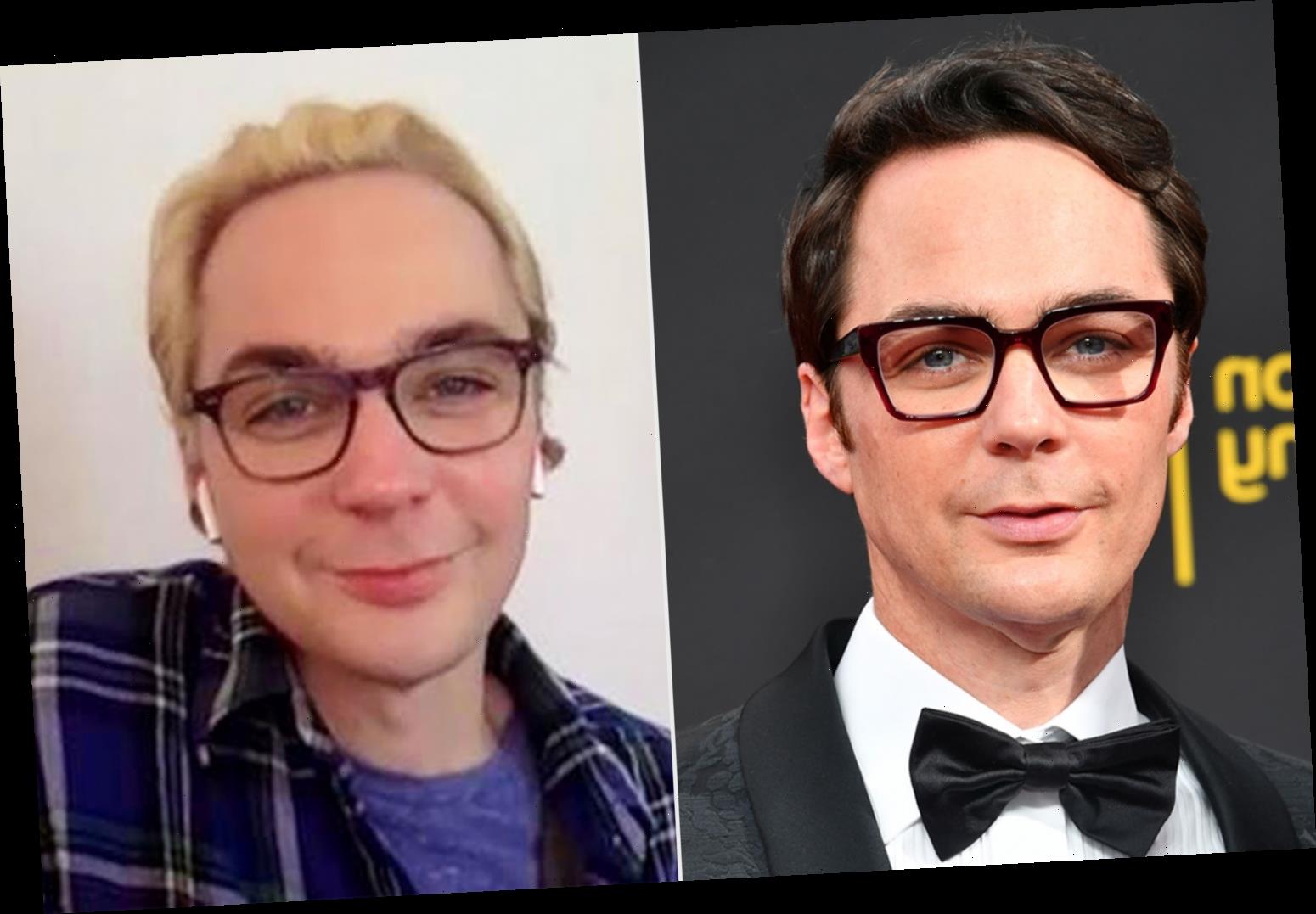 Jim Parsons goes blonde for husband