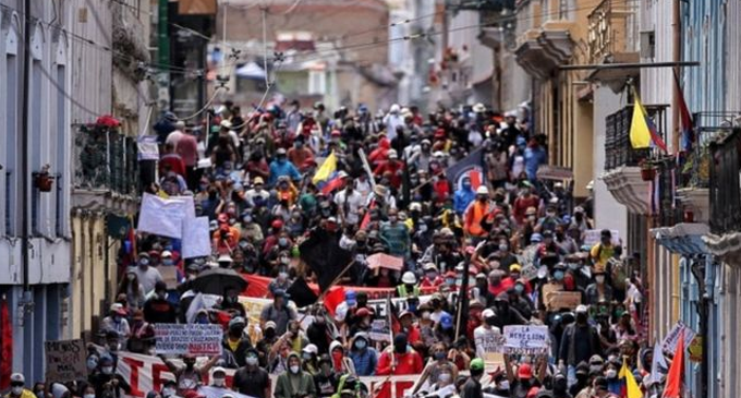 Ecuador protests against cuts amid Coronavirus