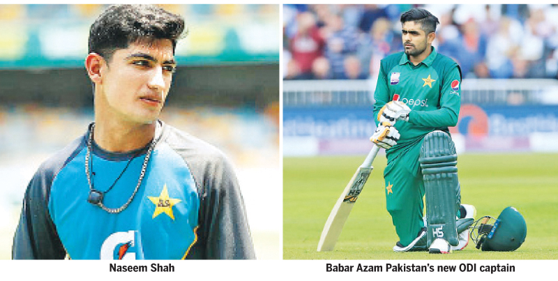Babar named ODI captain, Naeem Shah handed central contract