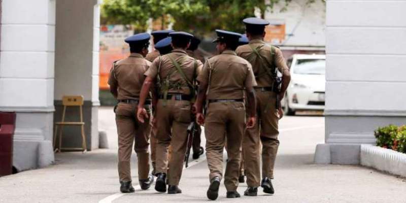 Tense situation in front of Angulana Police Station