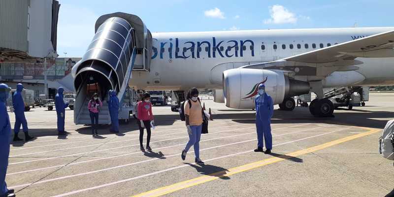 185 Lankans repatriated from the Maldives