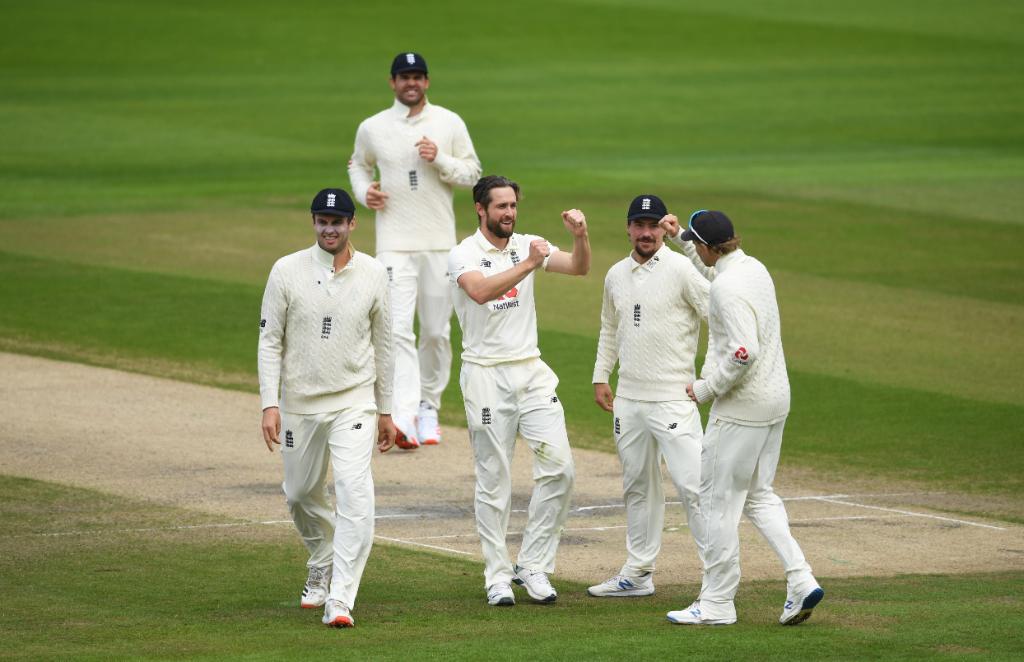 England bowlers dominate on rain-hit opening day
