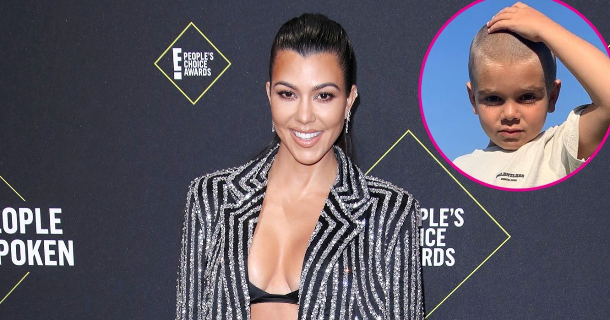 Kourtney Kardashian says she’s ‘not ok’ after showing off son’s shaved head