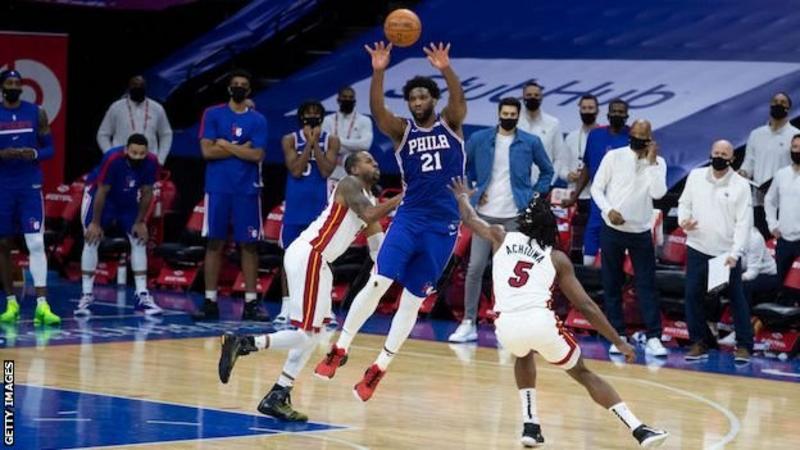 Embiid stars in Sixers’ overtime win over Heat