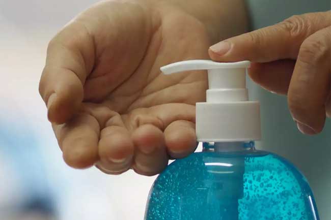 Government banned hand sanitizers not registered from next month