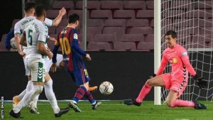Messi scores twice in Barcelona win