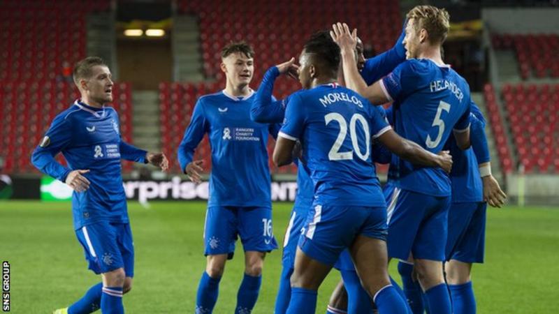 Rangers recover to earn valuable draw at Slavia Prague Rangers recover to earn valuable draw at Slavia Prague