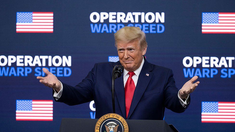 Trump tells supporters to get vaccinated