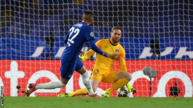 Chelsea beat Atletico to reach Champions League last 8 Chelsea beat Atletico to reach Champions League last 8
