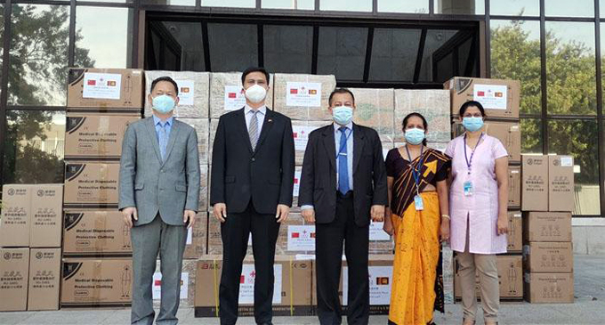 China provides another batch of PPEs to Sri Lanka Customs Officers