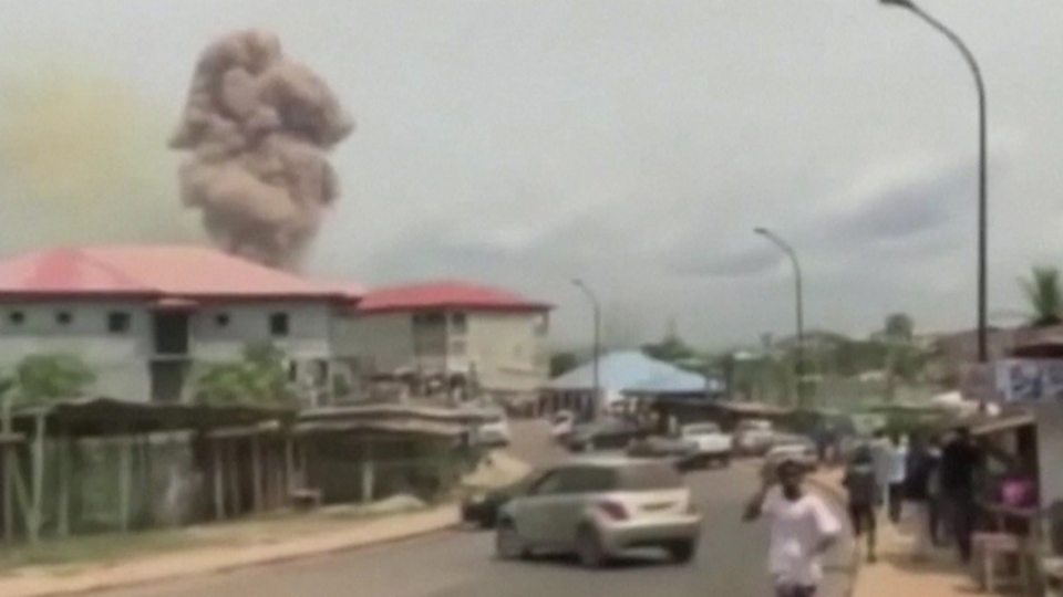 Huge explosions rock Equatorial Guinea’s main city