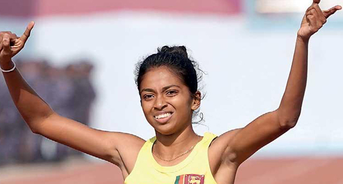Dilshi Kumarasinghe set a new National Record