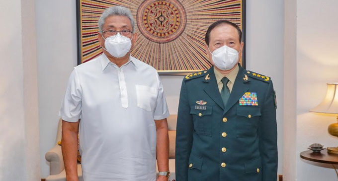 China’s Defence Minister meets President China’s Defence Minister meets President