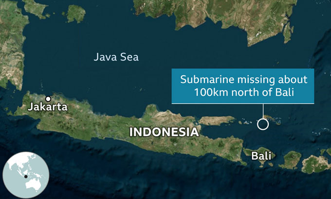 US joins race to find stricken Indonesia submarine