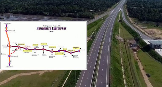 Ruwanpura Expressway work begins today Ruwanpura Expressway work begins today