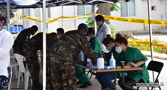 Lankan Troops in Lebanon receives COVID-19 Vaccine Lankan Troops in Lebanon receives COVID-19 Vaccine