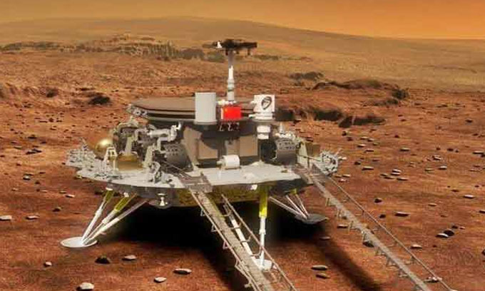 China lands its Zhurong rover on Mars