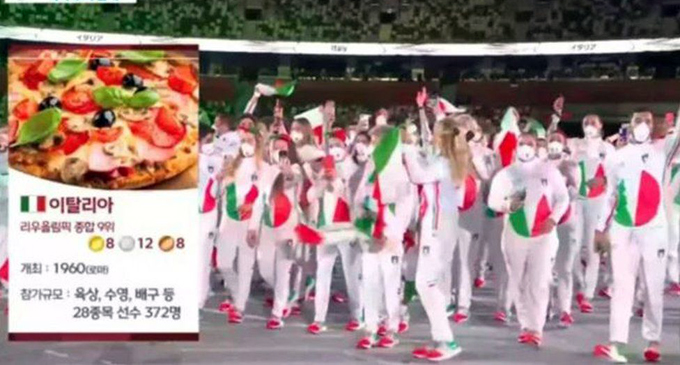 South Korea TV sorry for using pizza to depict Italy