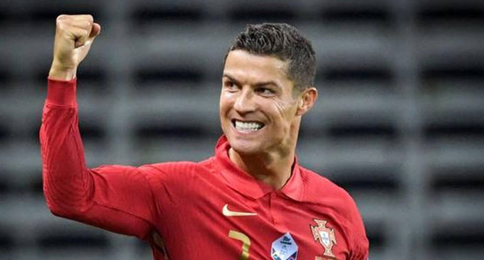 Ronaldo breaks international goal record