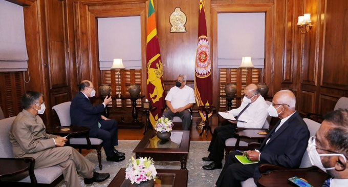 Indian Foreign Secretary meet President Rajapaksa