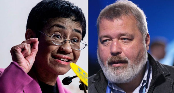 Nobel Peace Prize Awarded To Journalists Maria Ressa, Dmitry Muratov Nobel Peace Prize Awarded To Journalists Maria Ressa, Dmitry Muratov