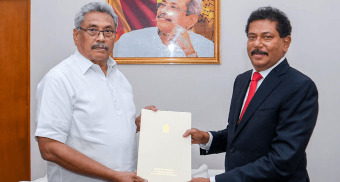 Gamini Senarath assume duties as the Secretary to the President