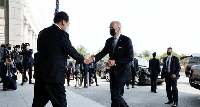 Biden and Yoon hold their first summit amid N Korea tensions