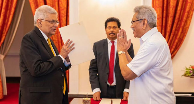 Ranil appointed as Finance Minister