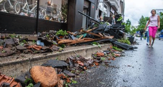 A tornado swept through Paderborn, Germany