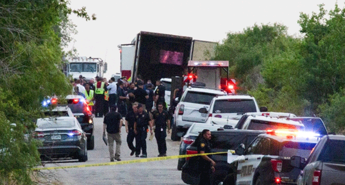 Dozens of people found dead in a truck in San Antonio