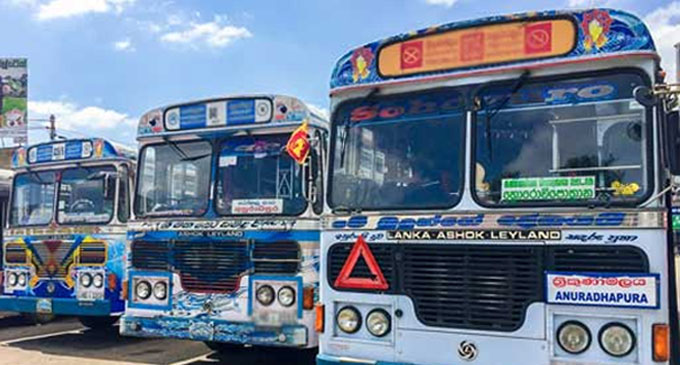 Private bus workers protest for fuel