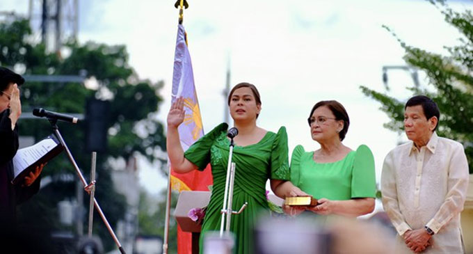 Sara Duterte sworn in as Philippines vice president