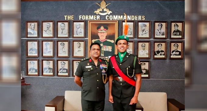 Maheesh Theekshana promoted by Sri Lanka Army